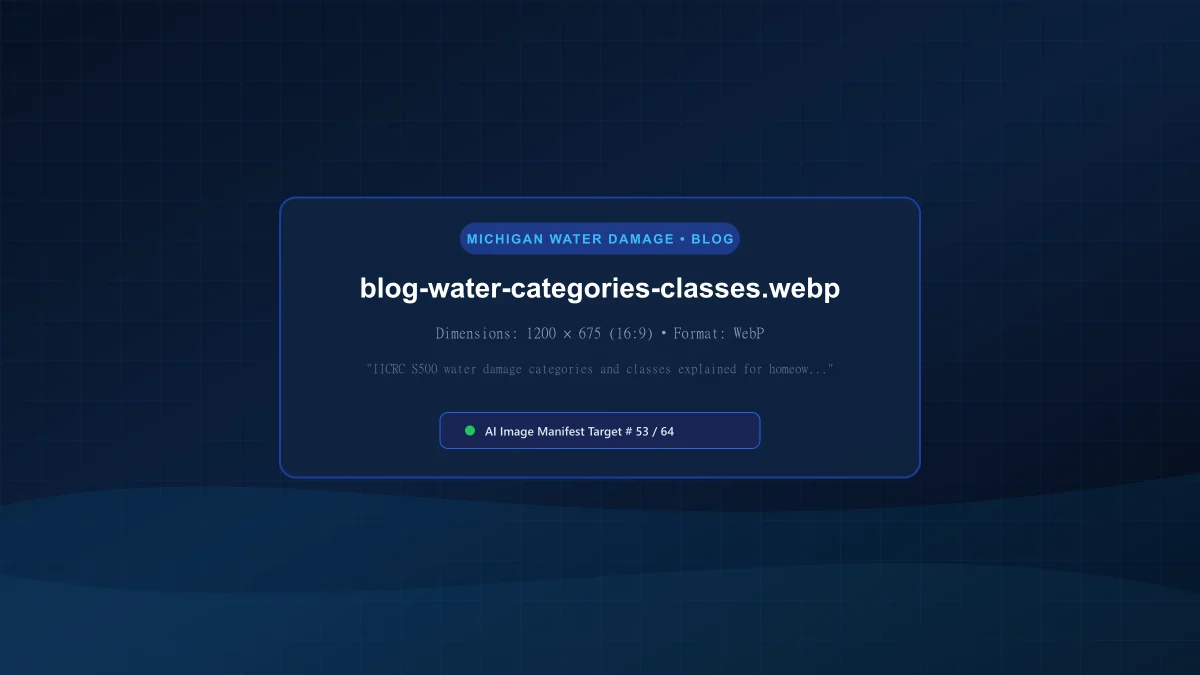 Understanding IICRC Water Categories (1, 2, 3) and Damage Classes (1, 2, 3, 4)