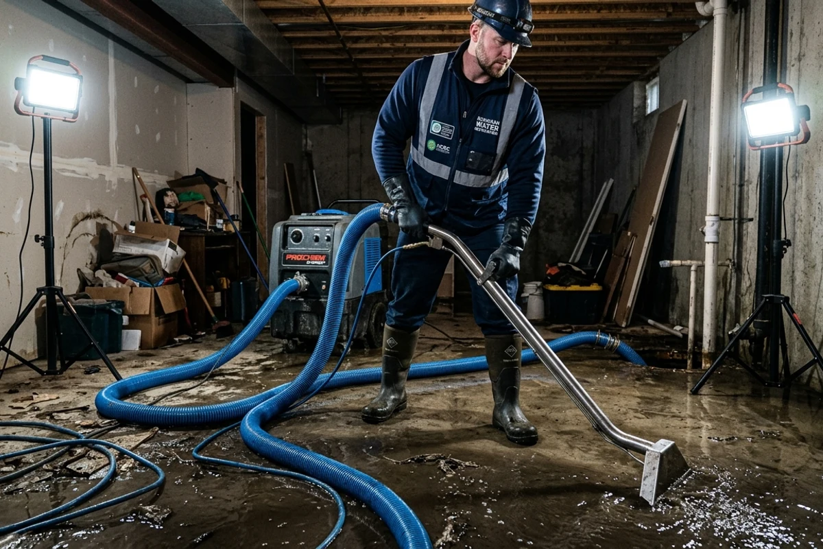 Basement Flood Cleanup